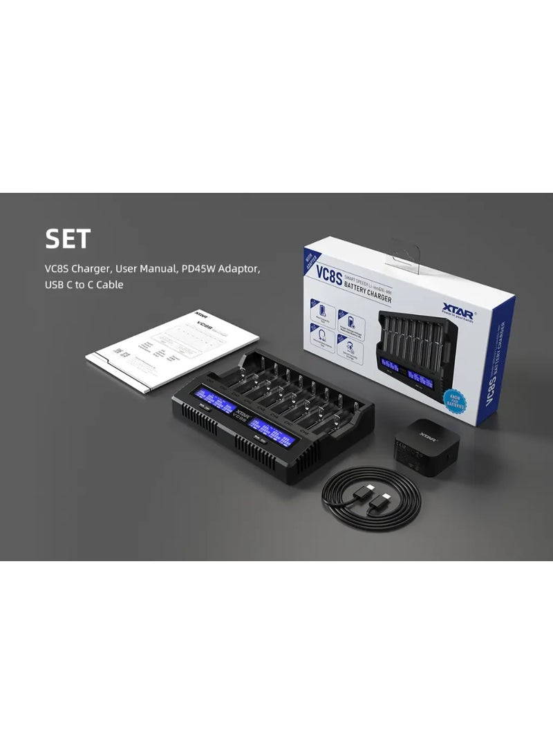 XTAR VC8S Charger SET - Image 2